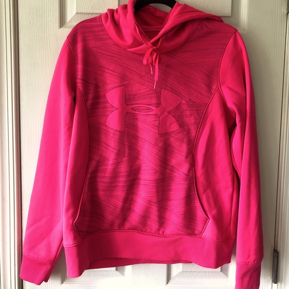 Under Armour Tops - Lightly used Under Armour sweatshirt in hot pink.